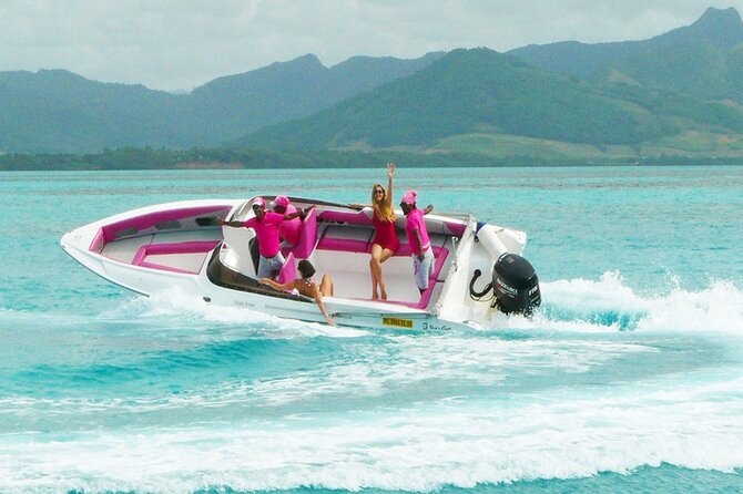All inclusive SPEEDBOAT FULL DAY to ILE AUX CERF & GRSE WATERFALL - Key points at a glance