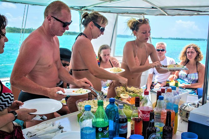 Catamaran Ile aux Cerfs, snorkeling + GRSE Waterfall, BBQ & Bar - Grande Riviere Sud Est and its ocean-facing waterfall