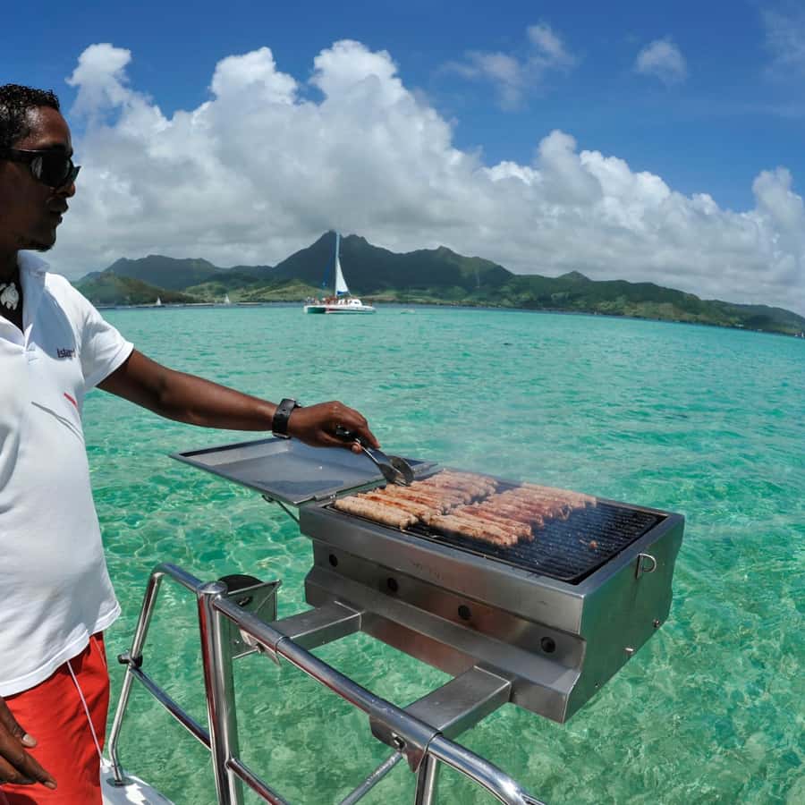 Catamaran trip to Ile Aux Cerfs With Two Way Transportation - Boarding the catamaran and finding your space