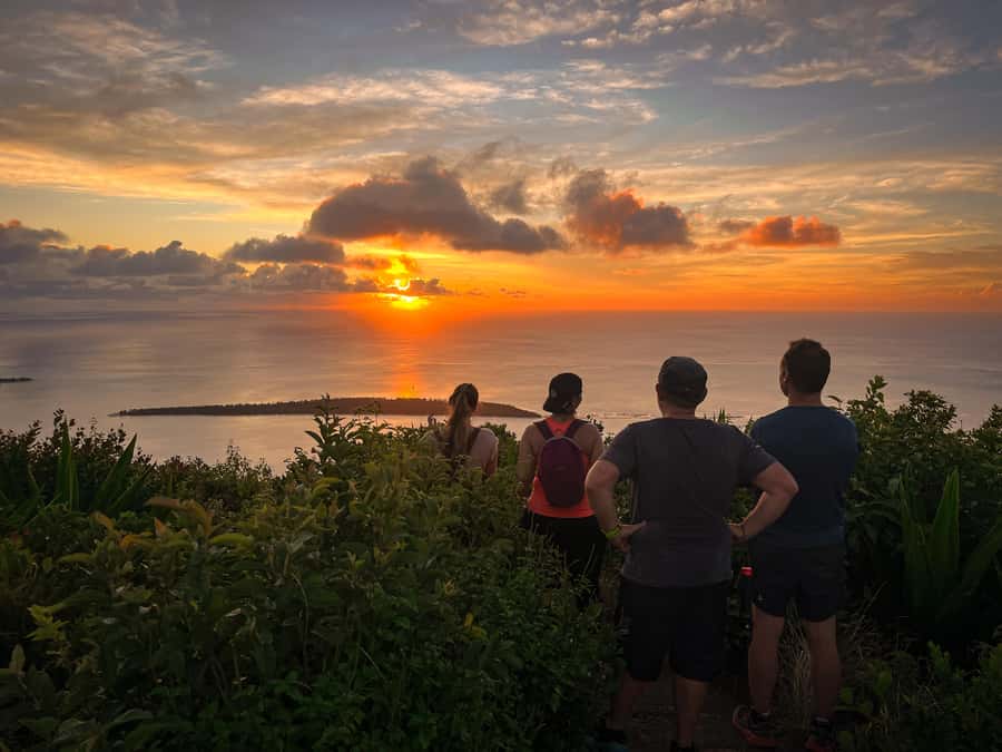 Chamarel: Sunset Mountain Hike - The climb is part of the experience