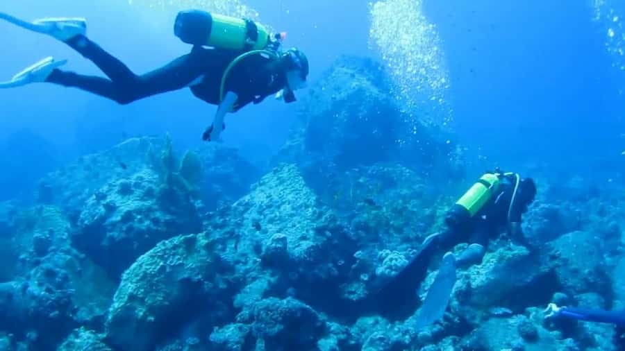 Diving in the North with Blue World Adventures - Taking your first breath underwater