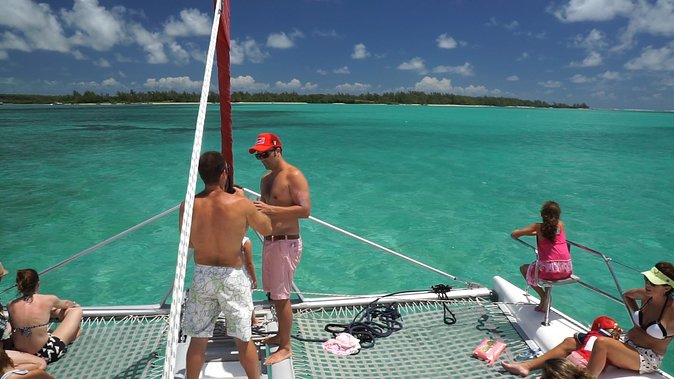 Full-Day Catamaran Cruise to Île aux Cerfs with BBQ Lunch - Sailing past the reserve from Pointe Jerome