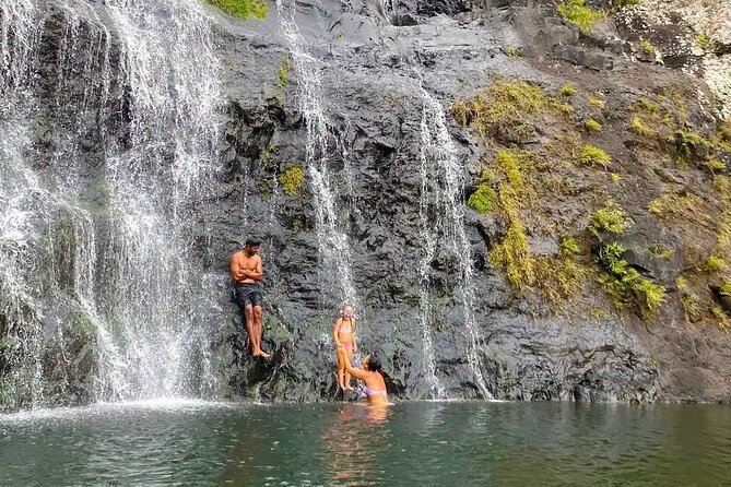 Half Day Hike to Seven Waterfalls in Mauritius - Second and third falls: views, rock, and photo stops