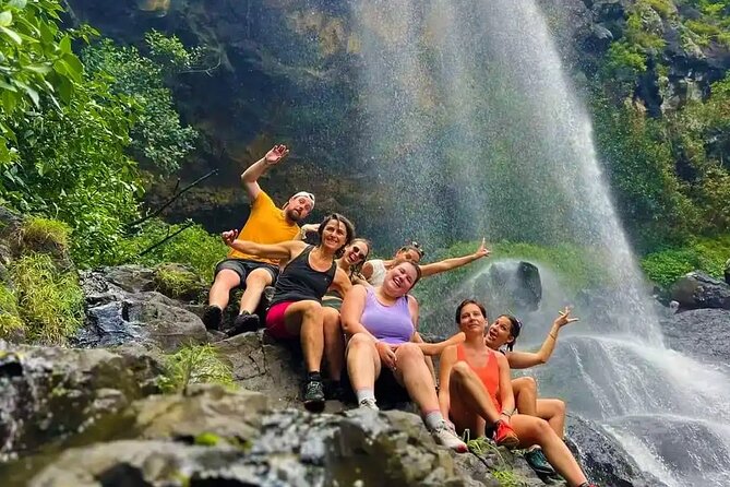 Half Day Hike to Seven Waterfalls in Mauritius - Fourth waterfall: a short rest in the middle of the walk