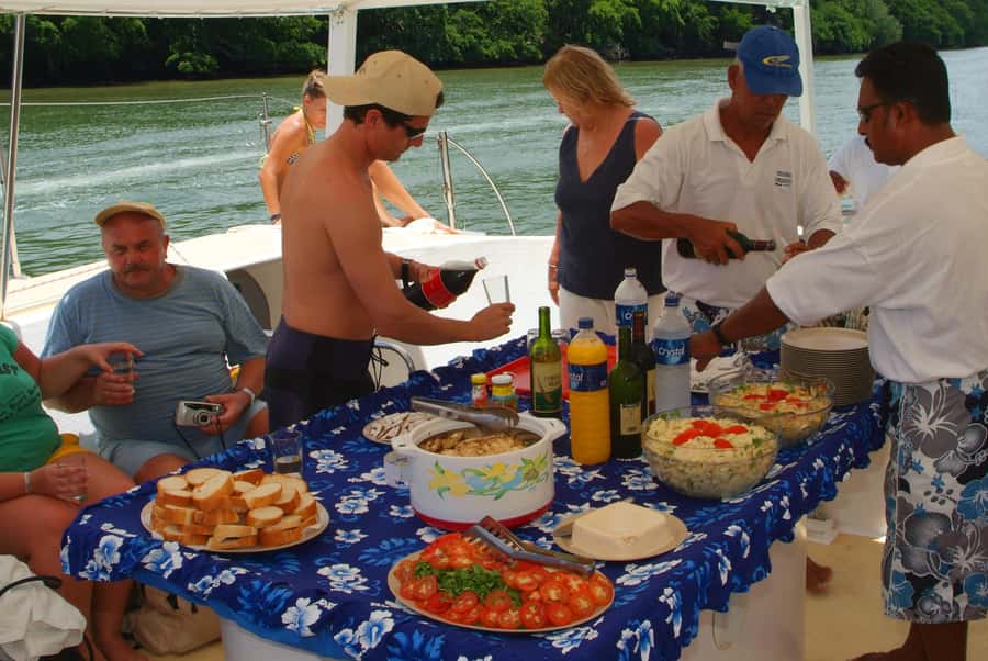 Ile Aux Cerfs Catamaran Cruise sailing from Mahebourg - The Grand River South East Waterfall