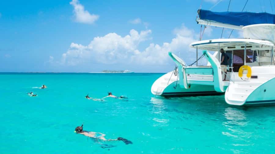 Ile Aux Cerfs Catamaran Cruise & Waterfalls- Lunch & Drinks - Snorkeling in the lagoon