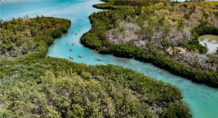 Ile d Ambre Kayaking - Local cakes, juice, and coffee at the kiosk