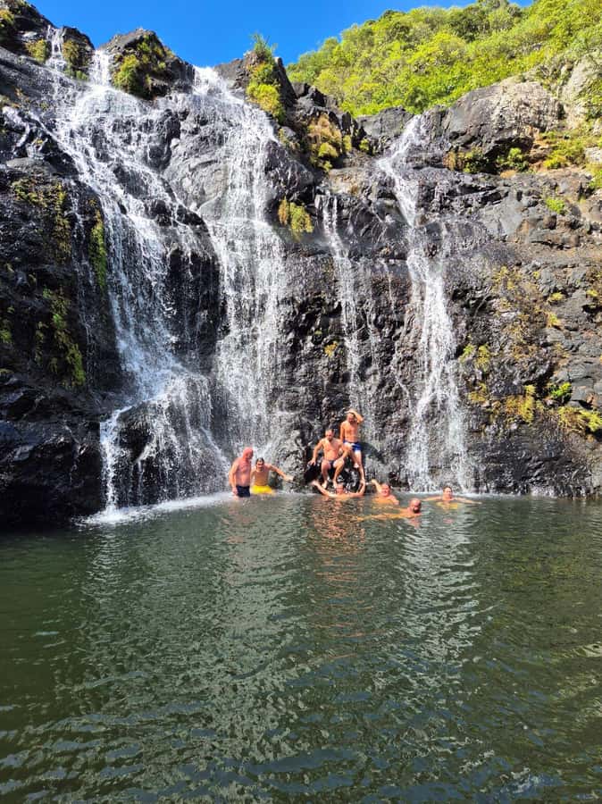 Mauritius-7 waterfalls short loop - Tamarind Falls and the four-waterfall route