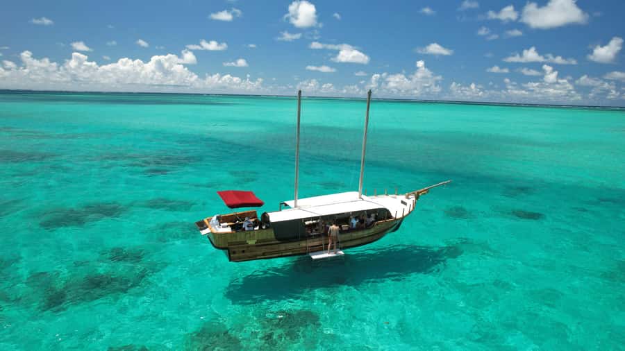 Mauritius: Boat trip to Ile aux Cerfs with Lunch/waterslide - A short ride by river boat