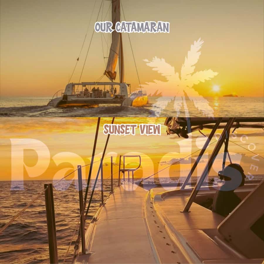 Mauritius: Catamaran Sunset Cruise with Food, Drinks & DJ - Meeting at Grand Baie and getting aboard