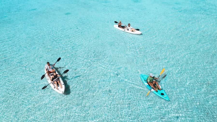 Mauritius: Guided Kayak tour to Benitiers Island - What the tandem kayak route feels like