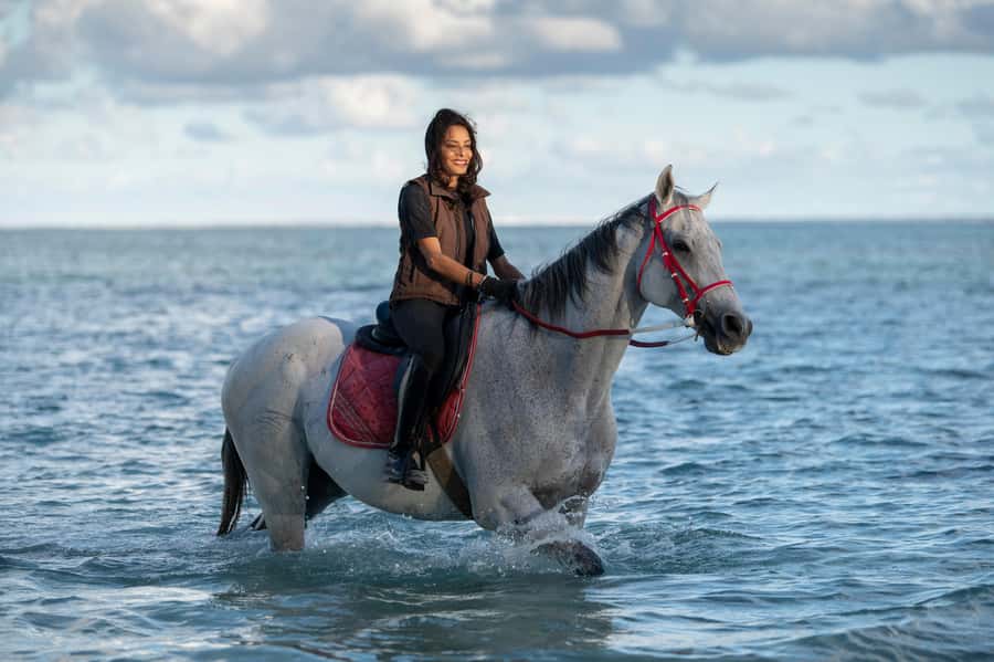 Mauritius: Horse riding on the deserted beach of Riambel - Arriving 30 minutes early at the stables