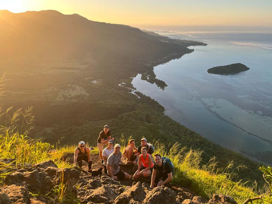 Mauritius: Le Morne Mountain Guided Sunrise Hike and Climb - Reaching the memorial cross at sunrise