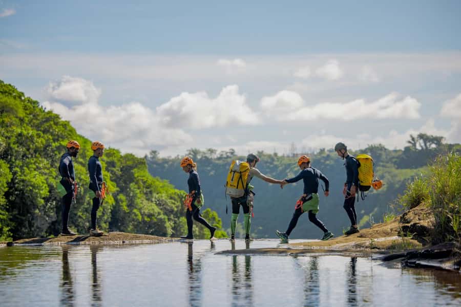 Mauritius: Tamarind Falls Canyoning Adventure - Meeting your guides and learning the ropes