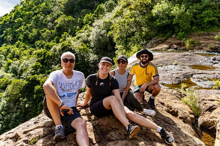 Mauritius: The Iconic Waterfalls hike + Mauritian picnic - The natural pools and waterfall swim