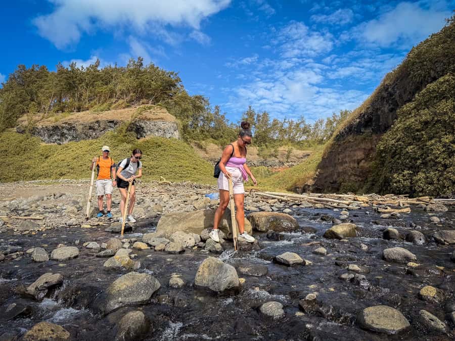 Mauritius: The Wild South Hiking Tour with a Guide - Mamzelle Waterfall’s rough natural massage