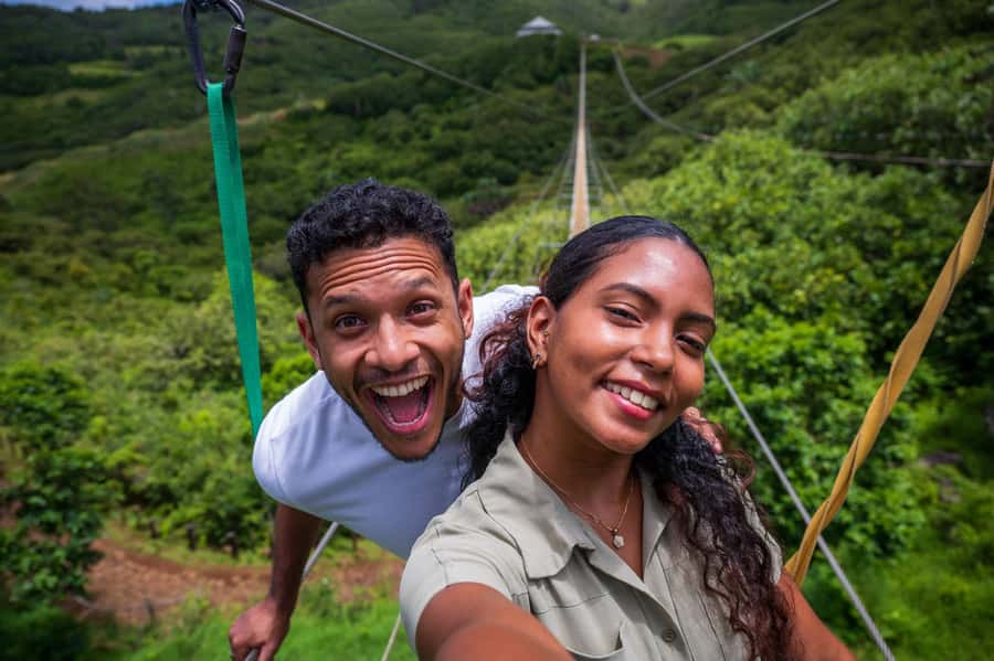 Mauritius: Vallé Advenature Park, Nepalese Bridge - What the views add to the experience