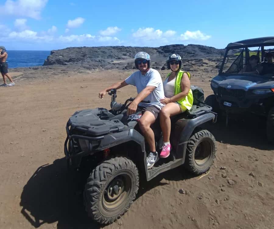 South of Mauritius: Quad Bike Tour - Le Pont Naturel and the volcanic coast