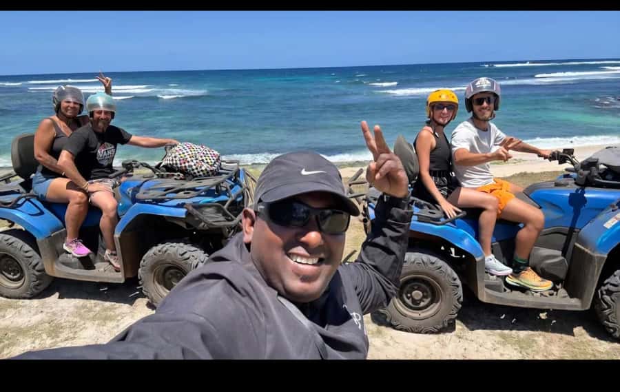 South of Mauritius: Quad Bike Tour - Royal Palm Forest and Pointe Vacoas