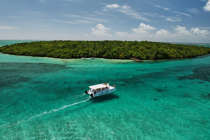 SouthEast Lagoon Discovery on shared basis on a Power Catamaran - A relaxed cruise through the South-East lagoon