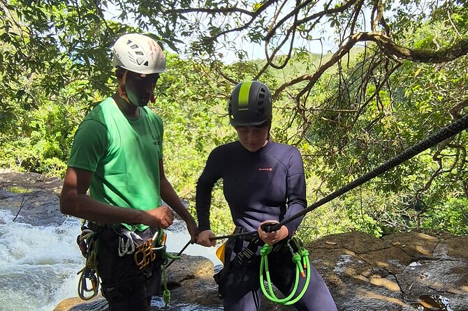 Tamarind Falls Abseiling - The 25-meter abseil raises the stakes