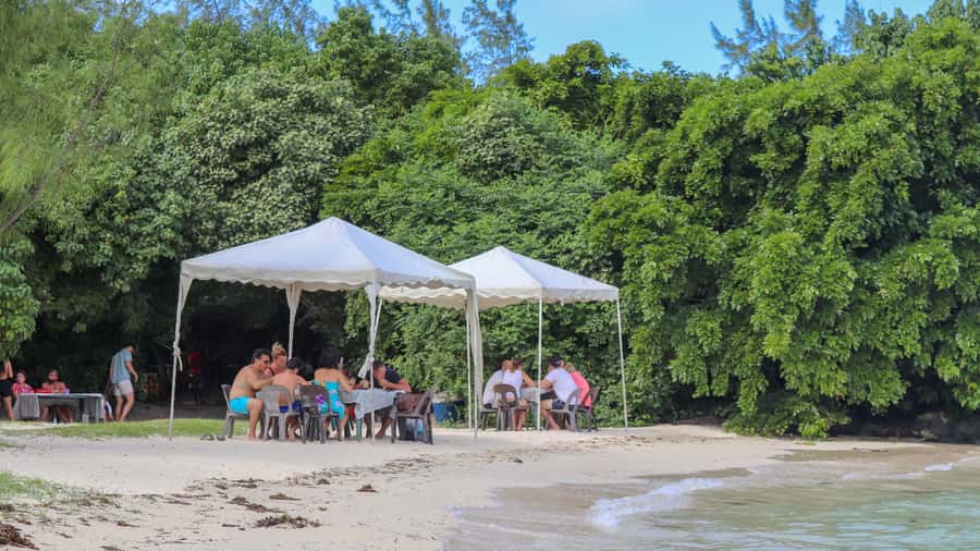 Trou d'Eau Douce: 5 Island Adventure with BBQ & Snorkeling - The two-hour BBQ on Ile aux Cerfs