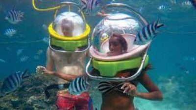 Walking under the sea in Mauritius with transfer